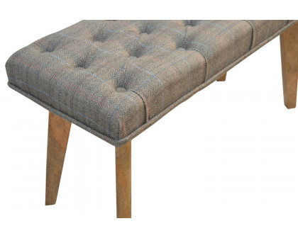 Artisan - Multi Tweed Deep Button Hallway Bench