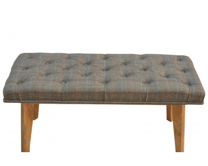 Artisan - Multi Tweed Deep Button Hallway Bench