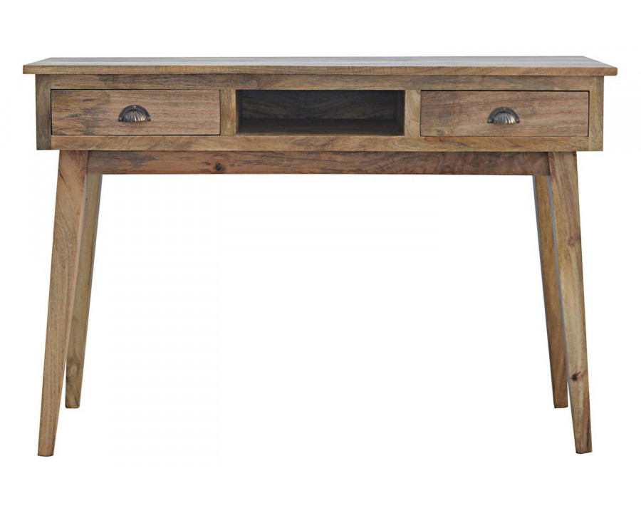 Artisan - Solid Wood Writing Desk with 2 Drawers