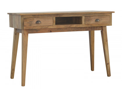 Artisan - Solid Wood Writing Desk with 2 Drawers