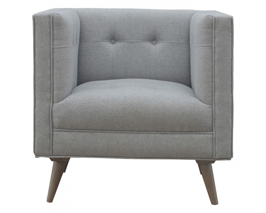 Artisan - Armchair in Gray, Tweed