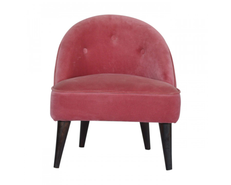 Artisan Deep Button Chair - Pink, Velvet