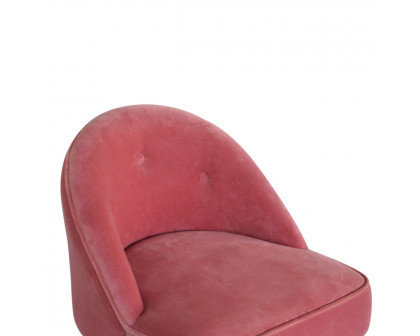 Artisan Deep Button Chair - Pink, Velvet