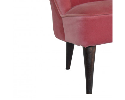 Artisan Deep Button Chair - Pink, Velvet