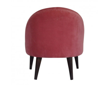 Artisan Deep Button Chair - Pink, Velvet