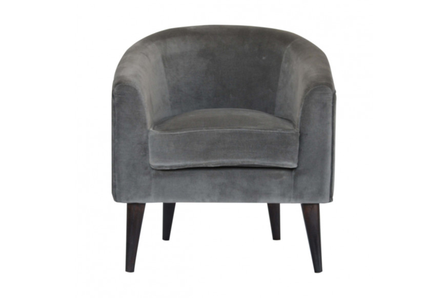 Artisan™ Nordic Style Armchair - Gray, Velvet