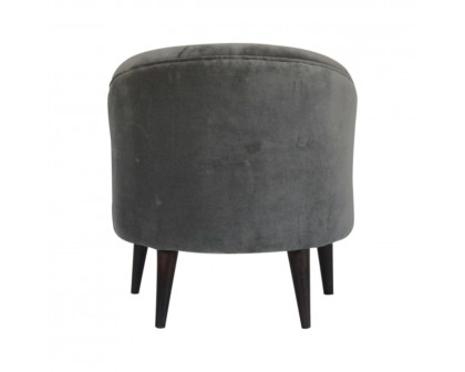 Artisan™ Nordic Style Armchair - Gray, Velvet