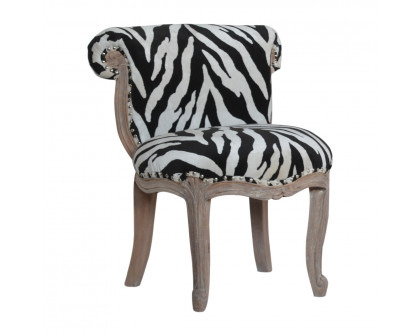 Artisan - Zebra Printed Studded Chair