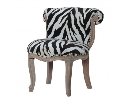 Artisan - Zebra Printed Studded Chair