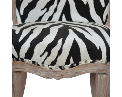 Artisan - Zebra Printed Studded Chair