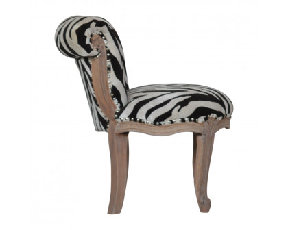 Artisan - Zebra Printed Studded Chair