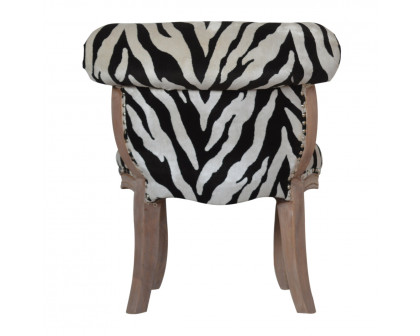 Artisan - Zebra Printed Studded Chair