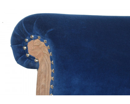 Artisan™ Studded Chair - Velvet, Royal Blue