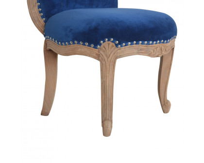 Artisan™ Studded Chair - Velvet, Royal Blue