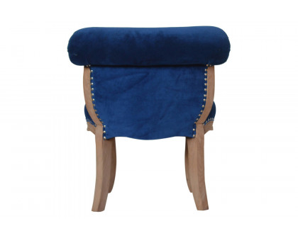 Artisan™ Studded Chair - Velvet, Royal Blue