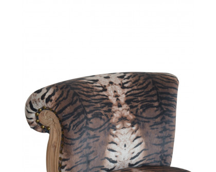 Artisan™ Tiger Printed Studded Chair