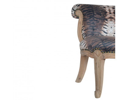 Artisan™ Tiger Printed Studded Chair