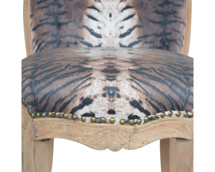 Artisan™ Tiger Printed Studded Chair