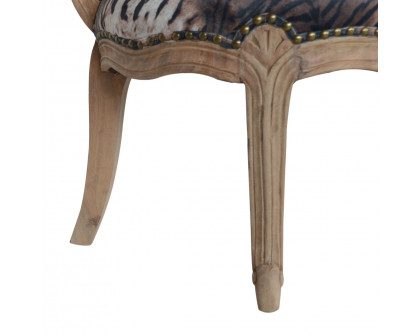 Artisan™ Tiger Printed Studded Chair