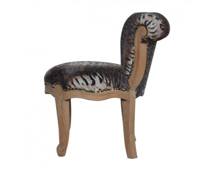 Artisan™ Tiger Printed Studded Chair