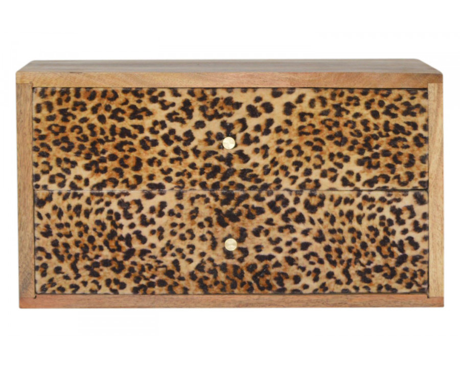 Artisan - Wall Leopard Print Bedside