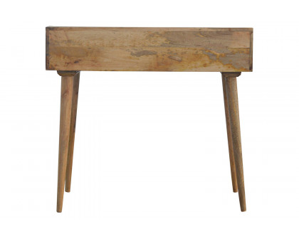 Artisan Nordic Style Gallery Back Writing Desk - Natural Oak-ish