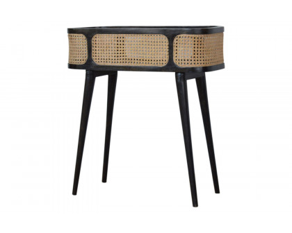 Artisan - Rattan Tray Table in Ash Black