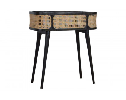 Artisan - Rattan Tray Table in Ash Black