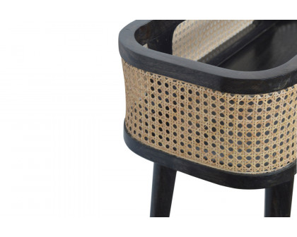 Artisan - Rattan Tray Table in Ash Black