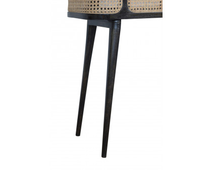 Artisan - Rattan Tray Table in Ash Black