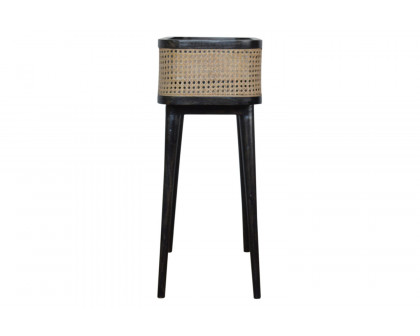 Artisan - Rattan Tray Table in Ash Black