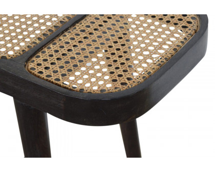 Artisan - Rattan Console Table in Ash Black