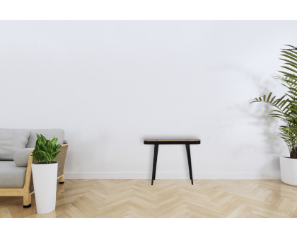 Artisan - Rattan Console Table in Ash Black