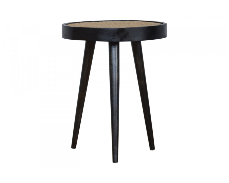 Artisan - Rattan End Table in Ash Black