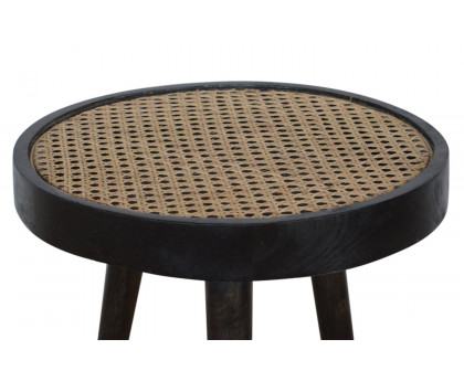 Artisan - Rattan End Table in Ash Black