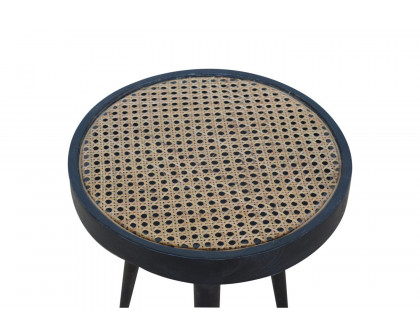 Artisan - Rattan End Table in Ash Black