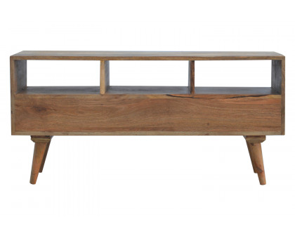 Artisan Nordic Style TV Unit with 3 Drawers - Oak-ish