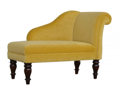 Artisan - Mustard Velvet Chaise