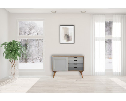 Artisan - Gray Gradient Sliding Sideboard