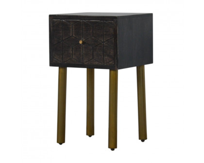 Artisan - Doha Nightstand in Washed Black