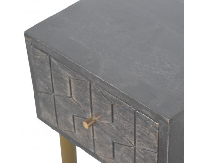 Artisan - Doha Nightstand in Washed Black