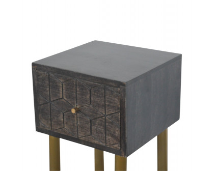 Artisan - Doha Nightstand in Washed Black