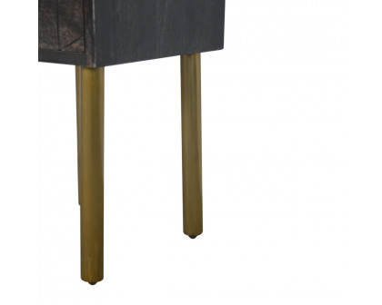 Artisan - Doha Nightstand in Washed Black