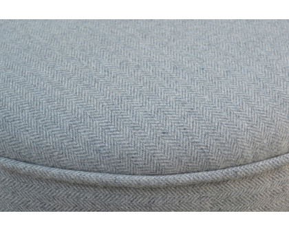 Artisan Nordic Style Footstool - Gray, Tweed