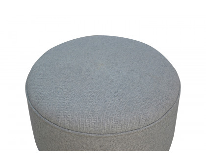 Artisan Nordic Style Footstool - Gray, Tweed