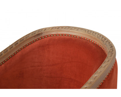 Artisan Velvet Occasional Chair - Brick Red