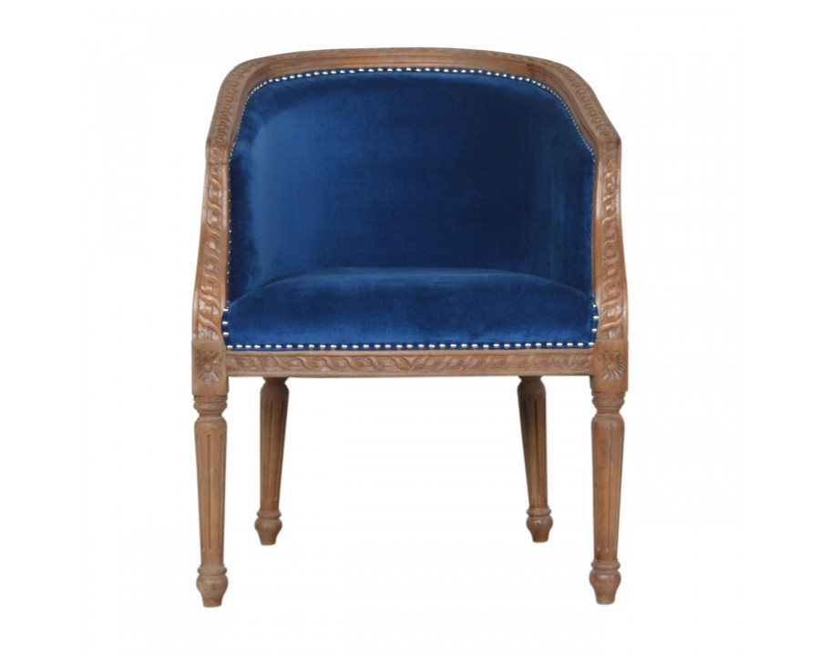 Artisan - Occasional Chair in Royal Blue, Velvet