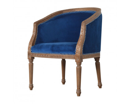 Artisan™ Occasional Chair - Royal Blue, Velvet