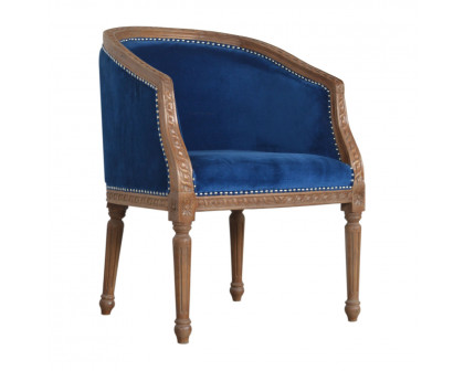 Artisan™ Occasional Chair - Royal Blue, Velvet