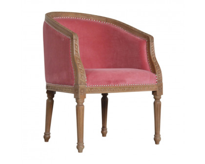 Artisan Occasional Chair - Pink, Velvet